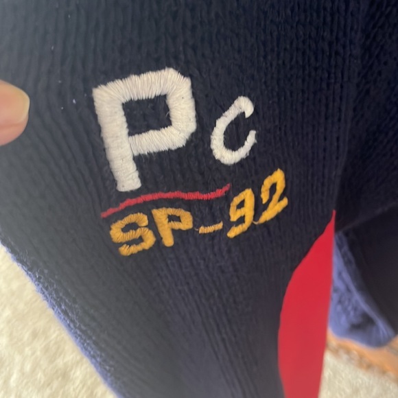 Vtg FCP nautical grandpa fisherman cabin preppy hooded cardigan sz XL - Picture 4 of 10